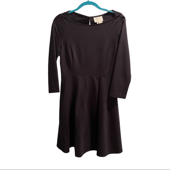🎉HP🎉Kate Spade Black Boat Neck Classic Long Sleeve Size 8 Night OutDress - Picture 3 of 6
